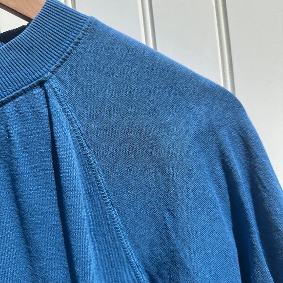 Jungmaven Short Sleeve Raglan Tee T-Shirt Top Small Galaxy Blue 55% Hemp EUC - Picture 6 of 12